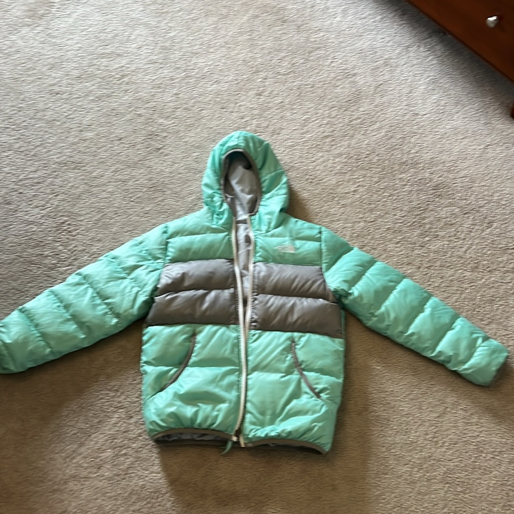 Northface Reversible winter puffer jacket size 14/16